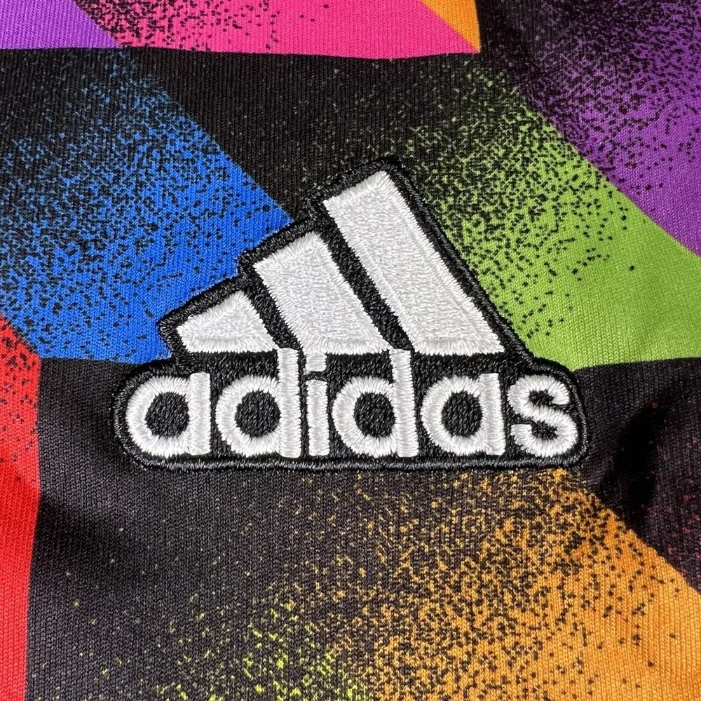 Adidas Charlotte FC Pride Pre Match Jersey Mens Large MLS Soccer Rainbow Top